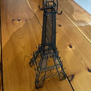 Black Metal Eiffel Tower jewelry holder